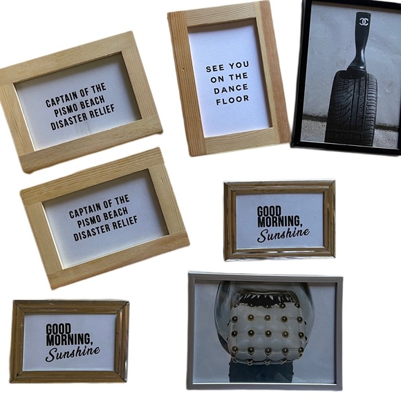 3.5 x 5 silver frame original art good morning sunshine bedroom art living room - Picture 2 of 8